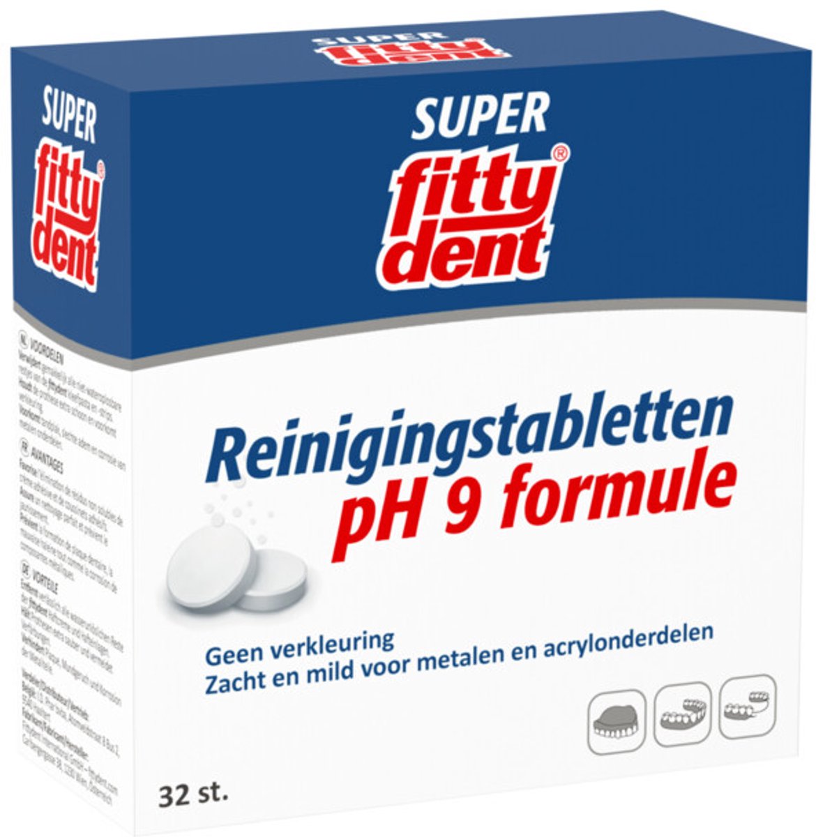 Fittydent Reinigingstabletten - 32 stuks