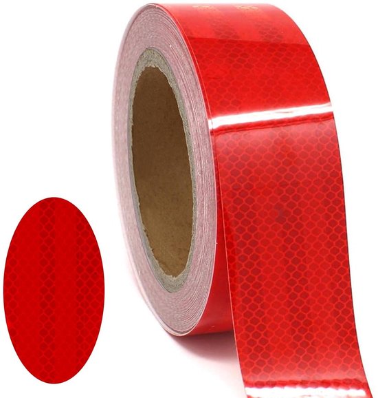 Allecto Plus Reflecterend Plakband 10 Meter X 5 Cm Zelfklevend 