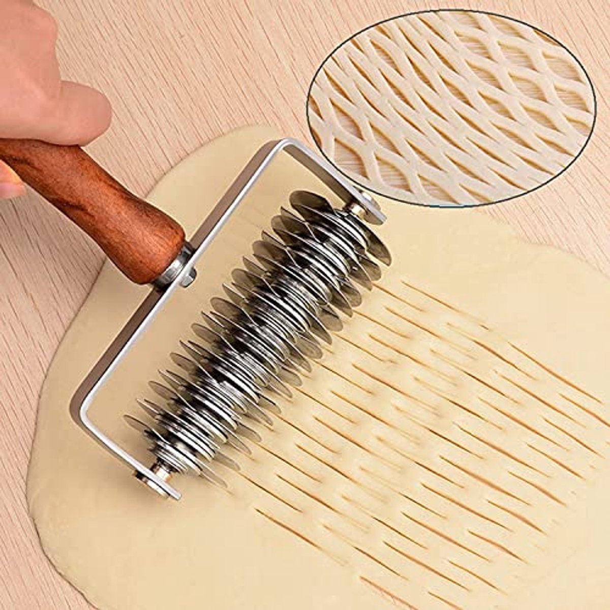 Roestvrij Stalen Deeg Cutter - Tijdbesparende Bakgereedschap voor Brood, Gebak en Pizza