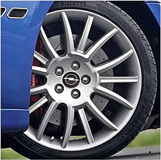 Cache-moyeu De Roue Voiture En Fibre Carbone Effet - 64 Mm - Encliquetable - Noir - 1 Pièce