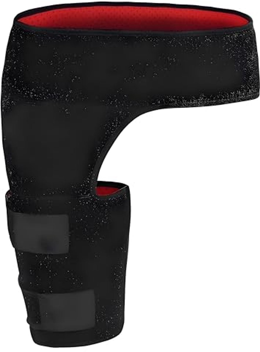 Groin and Hip Brace, Durable, Moisture-Wicking Neoprene, Stay Dry and Comfortable, for Sciatica Pain, Groin Stretches, Hip Flexor Injuries or Pulled Quads or Hamstrings