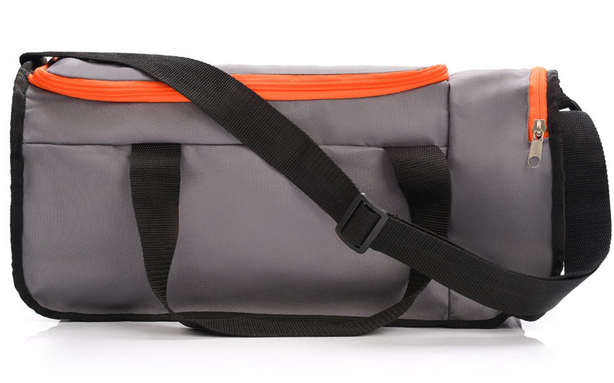 Meteor Nepr - Fitness tas - Sportuitrusting - Ideaal voor sport en training - Oranje / Grijs