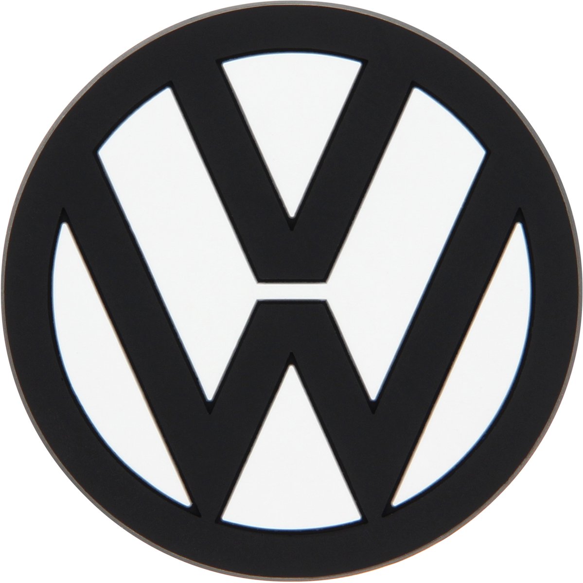 BRISA VW Collectie - Volkswagen Rubber Magneet - Frontmagneten voor koelkasten, magneetborden, whiteboards, prikborden (set van 2 VW-logo's en Wolfsburg-wapens)