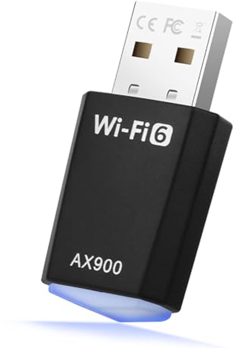 USB WLAN Stick - WiFi 6 Dual Band 5GHz/2.4GHz Adapter voor Desktop en Laptop