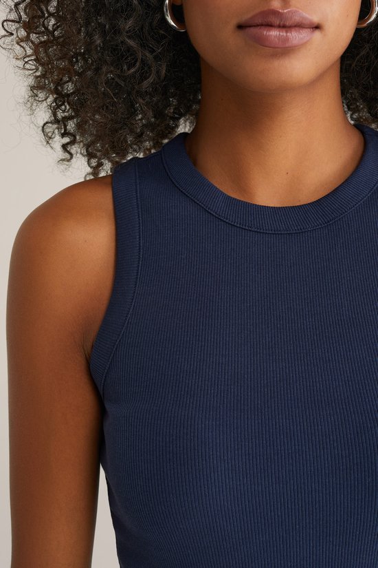 WE Fashion Débardeur femme côtelé