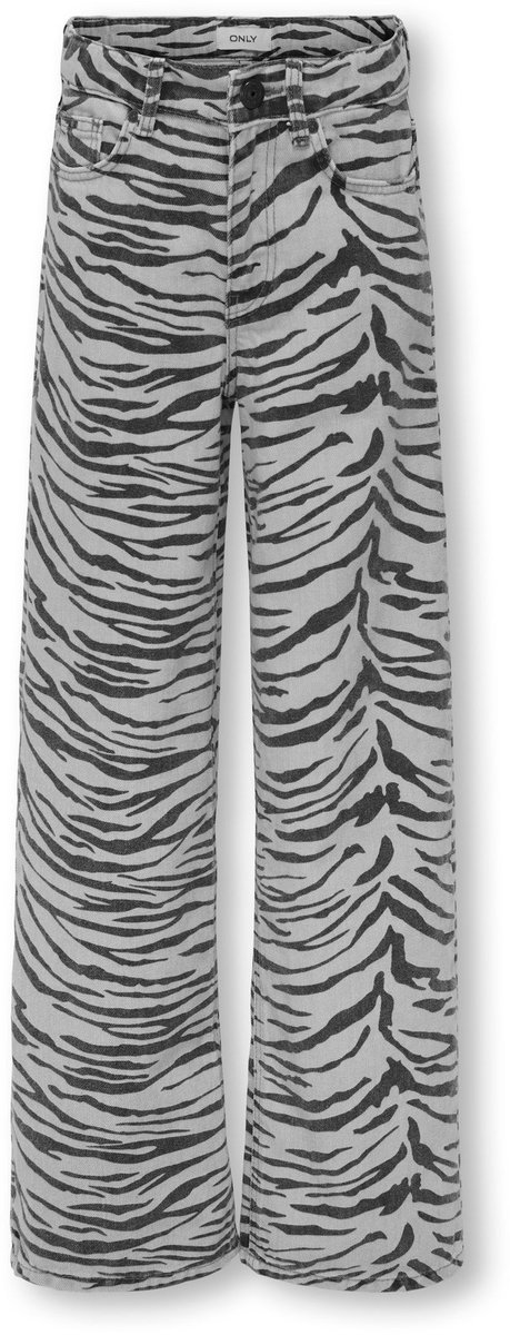 ONLY - KOGHOPE wide fit jeans - Zebra - Maat 140