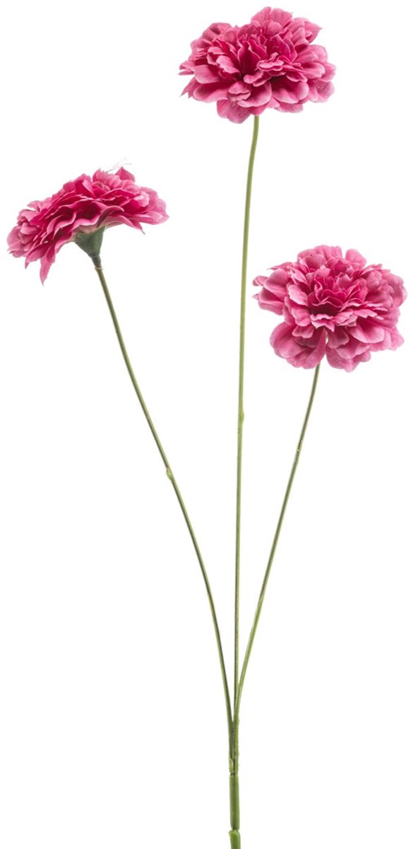 Emerald Kunstbloem Anjer 50cm fuchsia - Kunstplant voor binnen