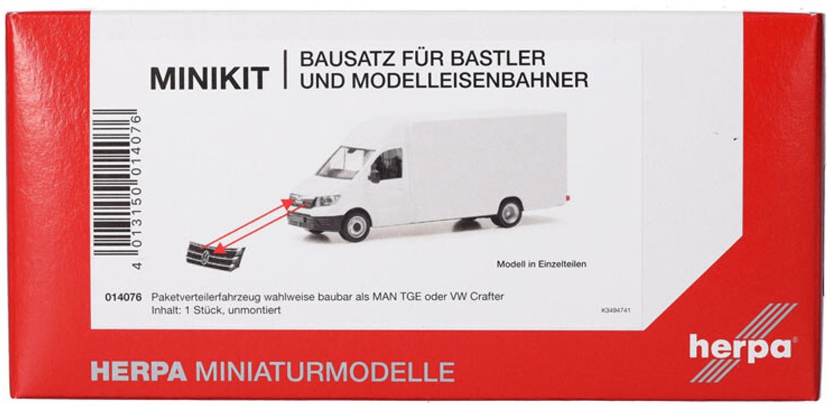MAN TGE / VW Crafter, Wit (Minikit)