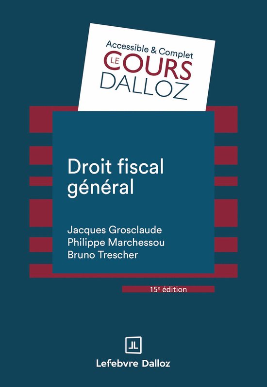 Cours - Droit fiscal général 15ed - cover