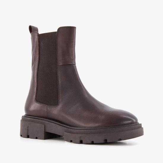 Harper leren dames Chelsea boots bruin - Maat 36