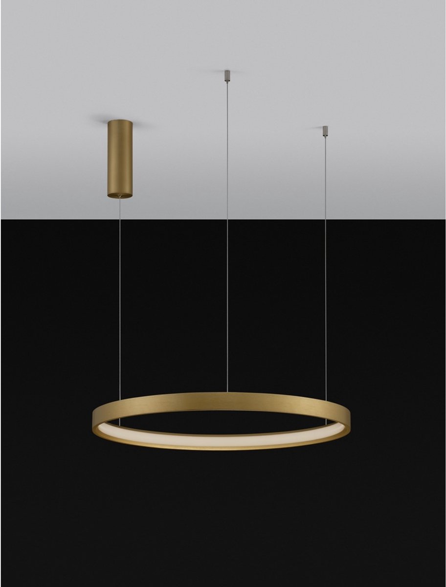 Lyora Ronde hanglamp Perrine goud Ø 60cm - 9345619