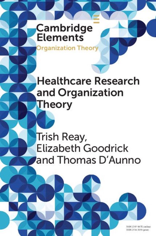 Elements in Organization Theory - Health Care Research and O ... - cover