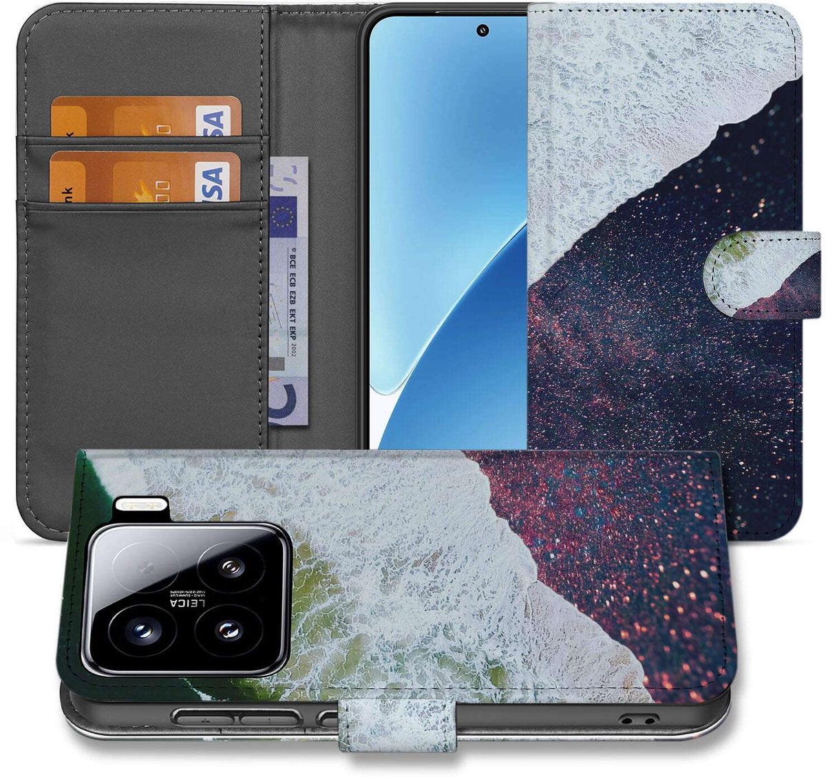 Xiaomi 15 Book Case Sea in Space