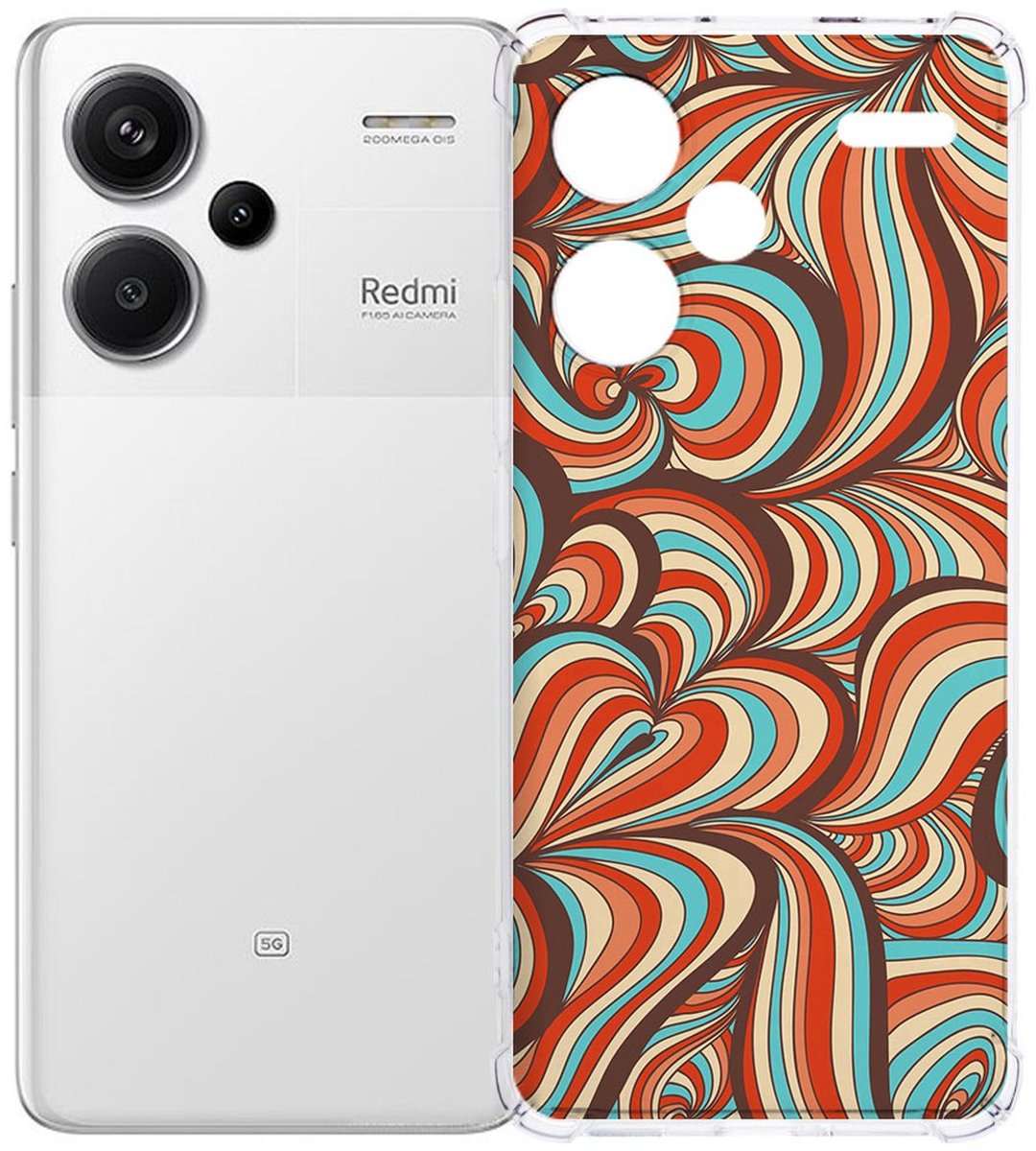 Xiaomi Redmi 13 Pro Plus Hoesje - Retro TPU Antishock