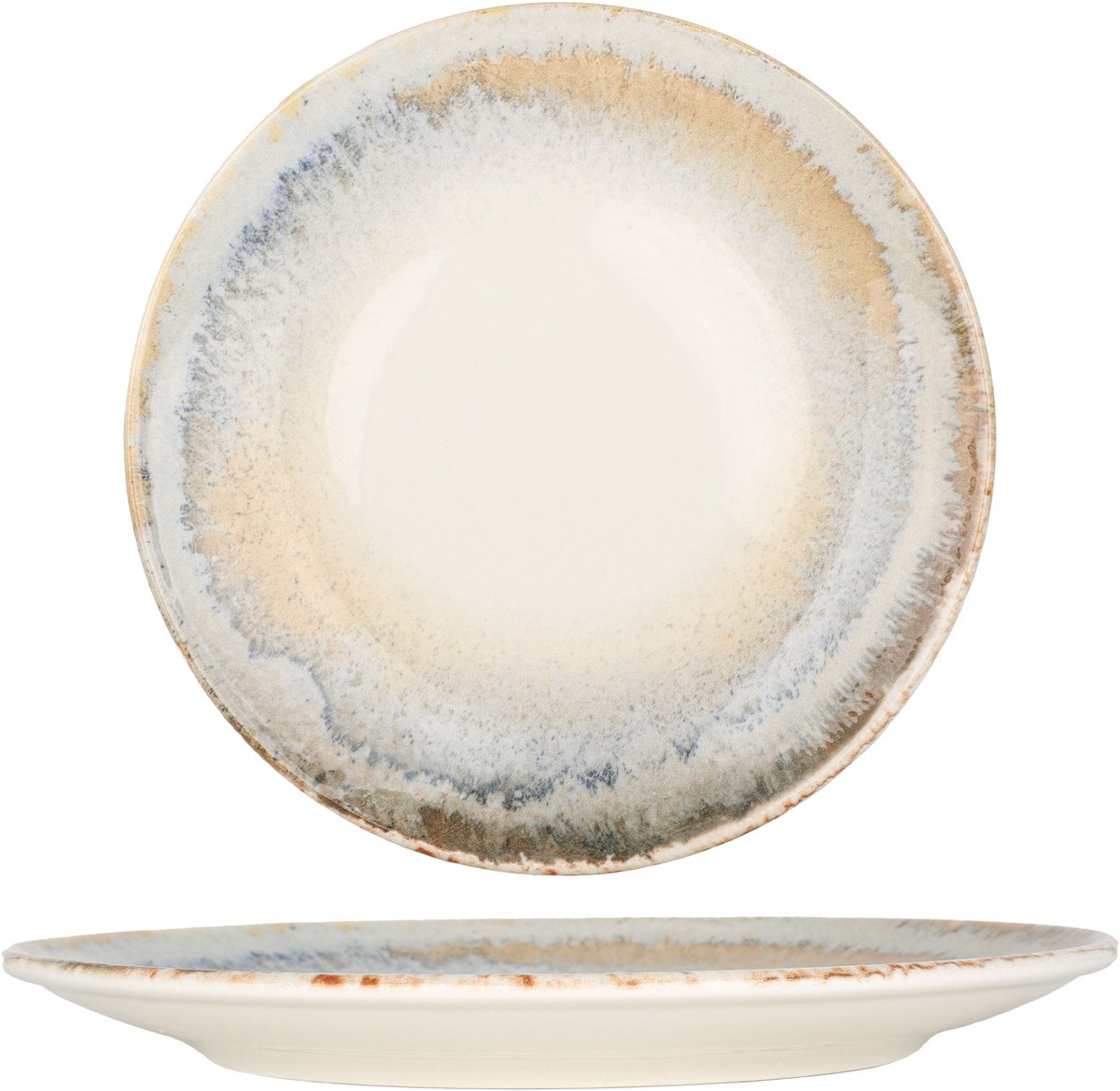 Bonna Dinerbord - Knidos - Porselein - 30 cm - set van 6