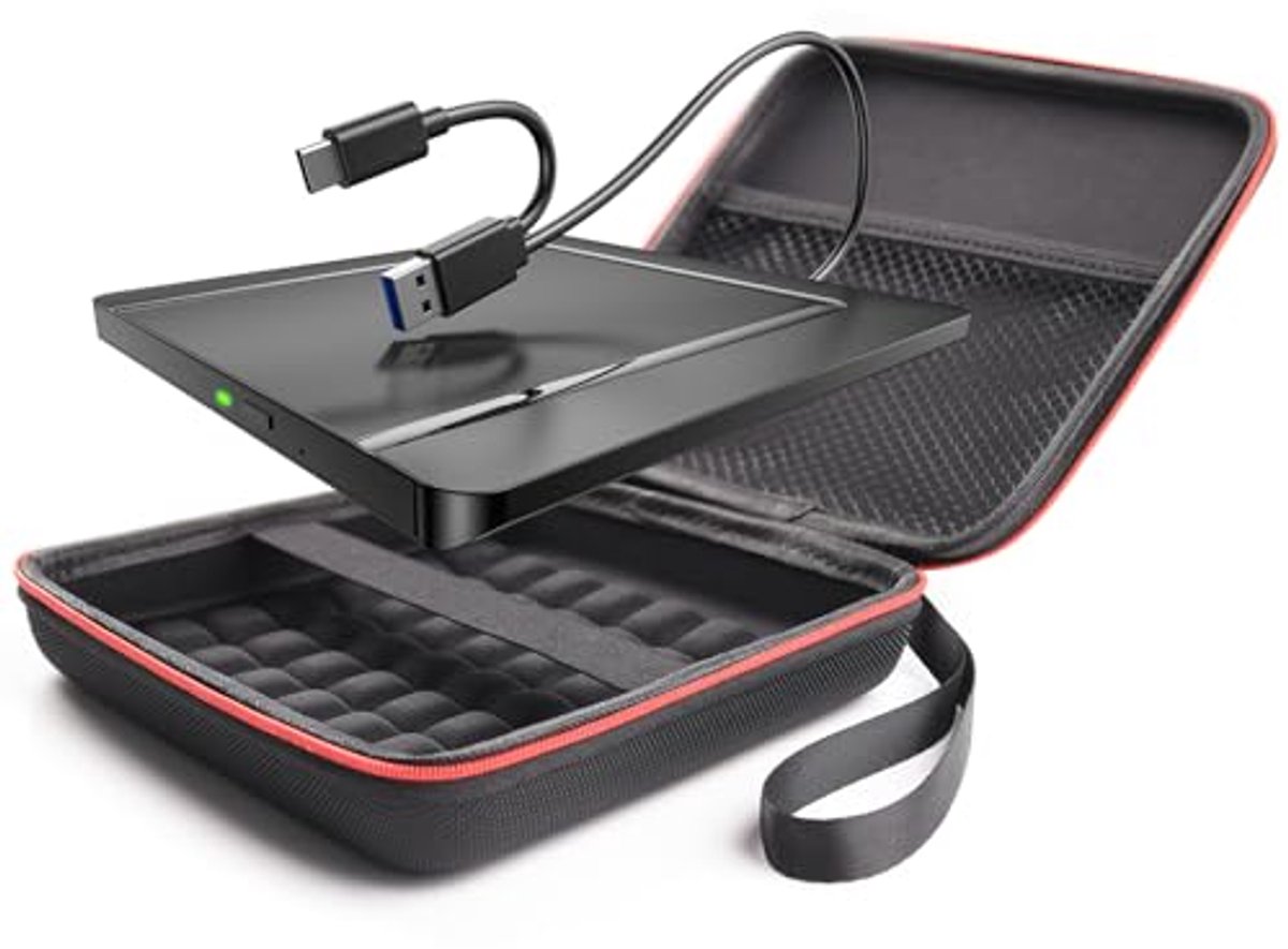 Externe CD/DVD Drives met Opbergtas - USB 3.0 Ultra-Slank