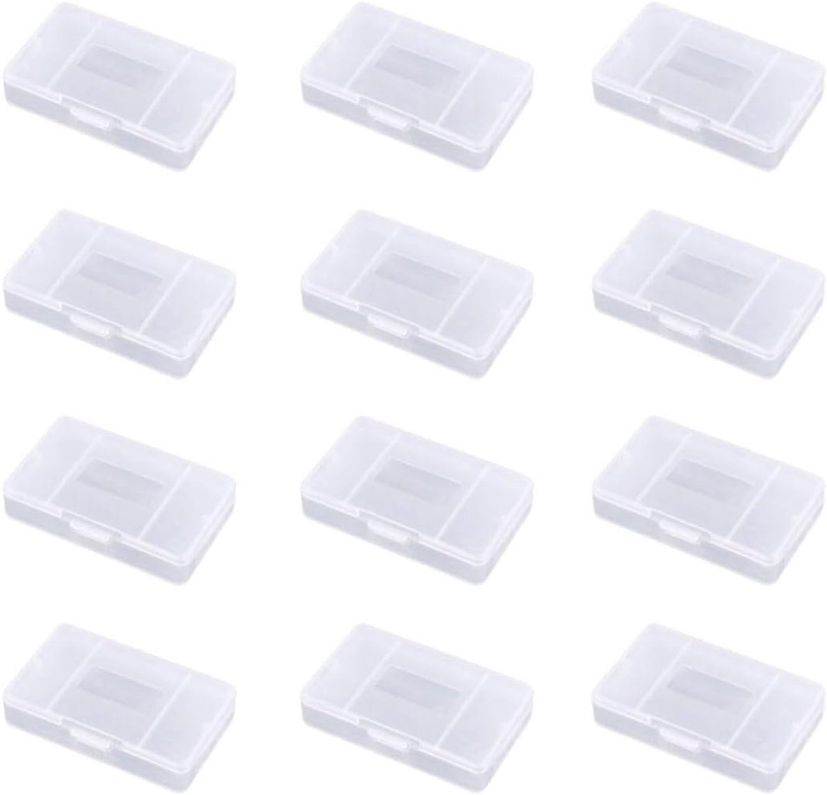 Transparante Cases - 12 Stuks Bescherming Game Cartridge Cover - Fabric Protective Cover - Game Cardboard Protective Cover - Speelkaart Case - Kaarten Dozen - voor Game Boy Advance - GBA Game Card
