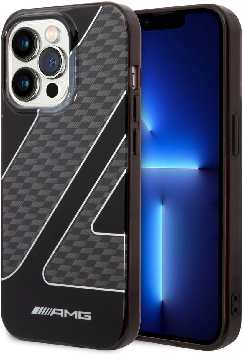 AMG Back cover - iPhone 14 Pro - Zwart - Slank en schokabsorberend ontwerp