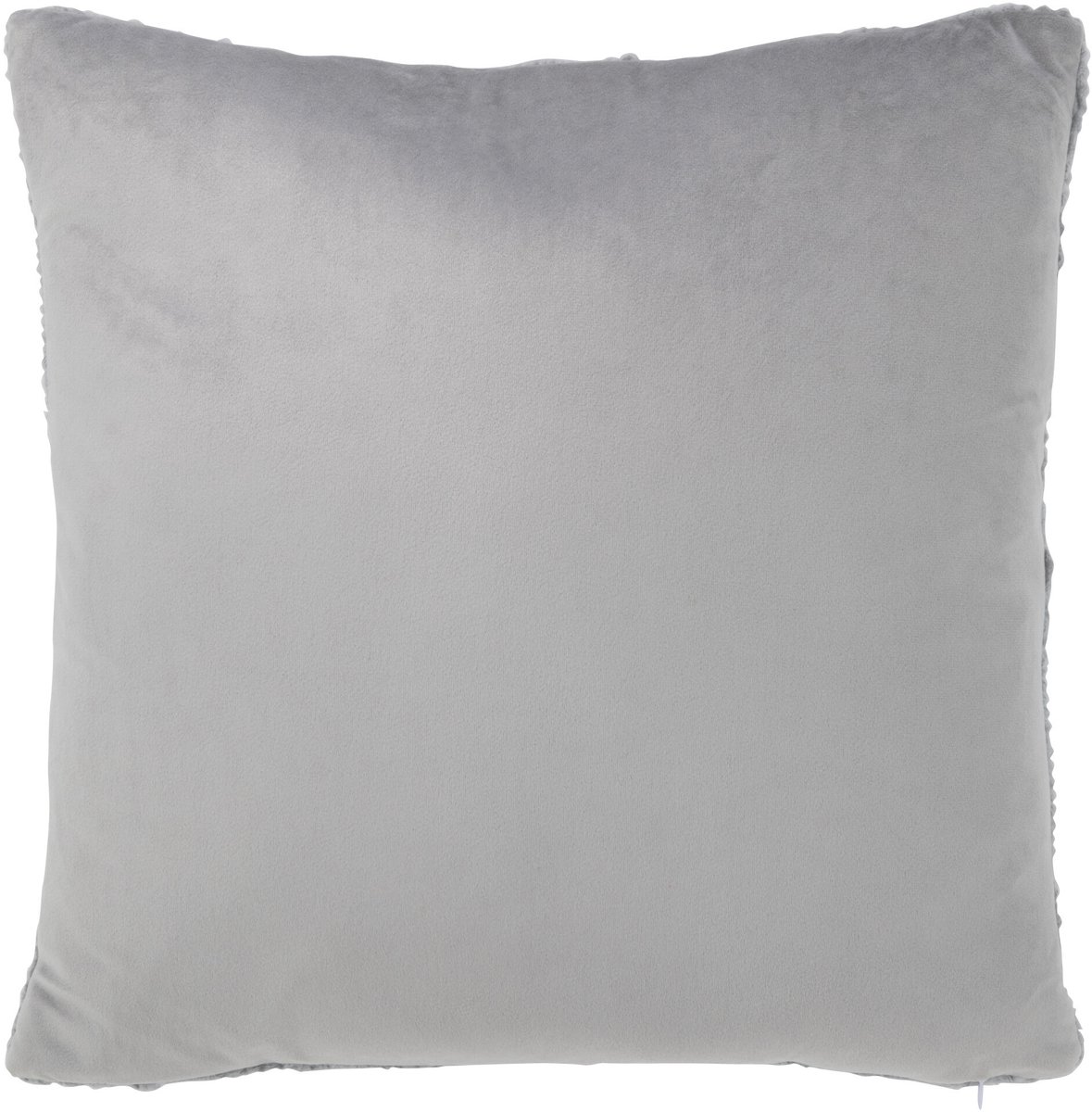 J-Line kussen Twist - polyester - grijs