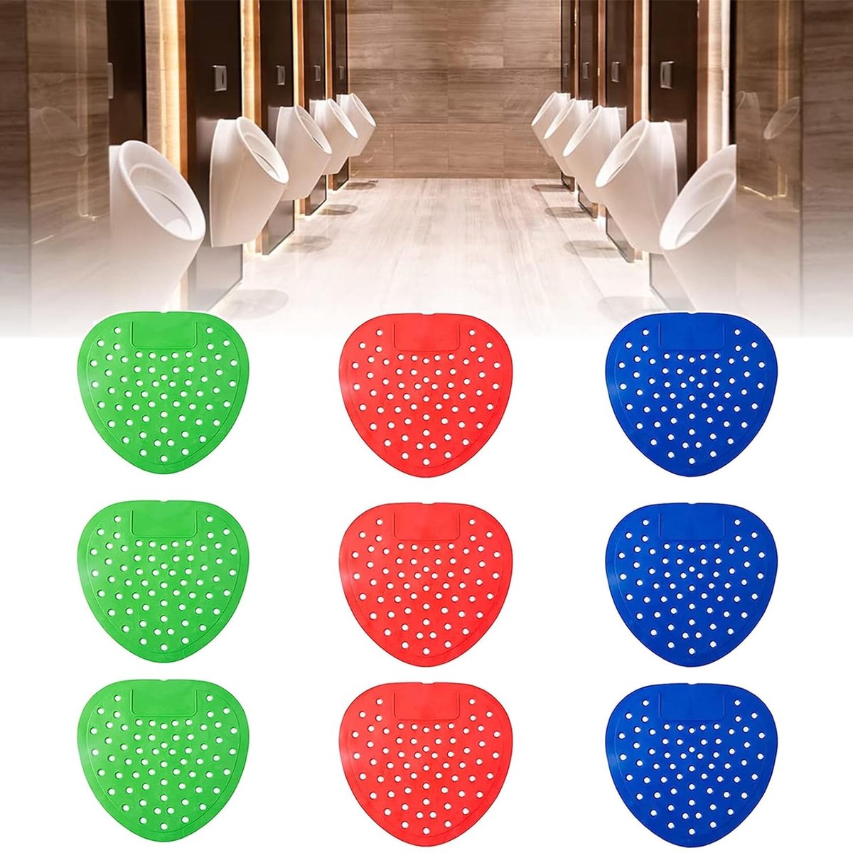 Urinal Sieve met Geur - 8 Stuks Urinal Inleg - Langdurige Urinal Sieve voor Geurcontrole