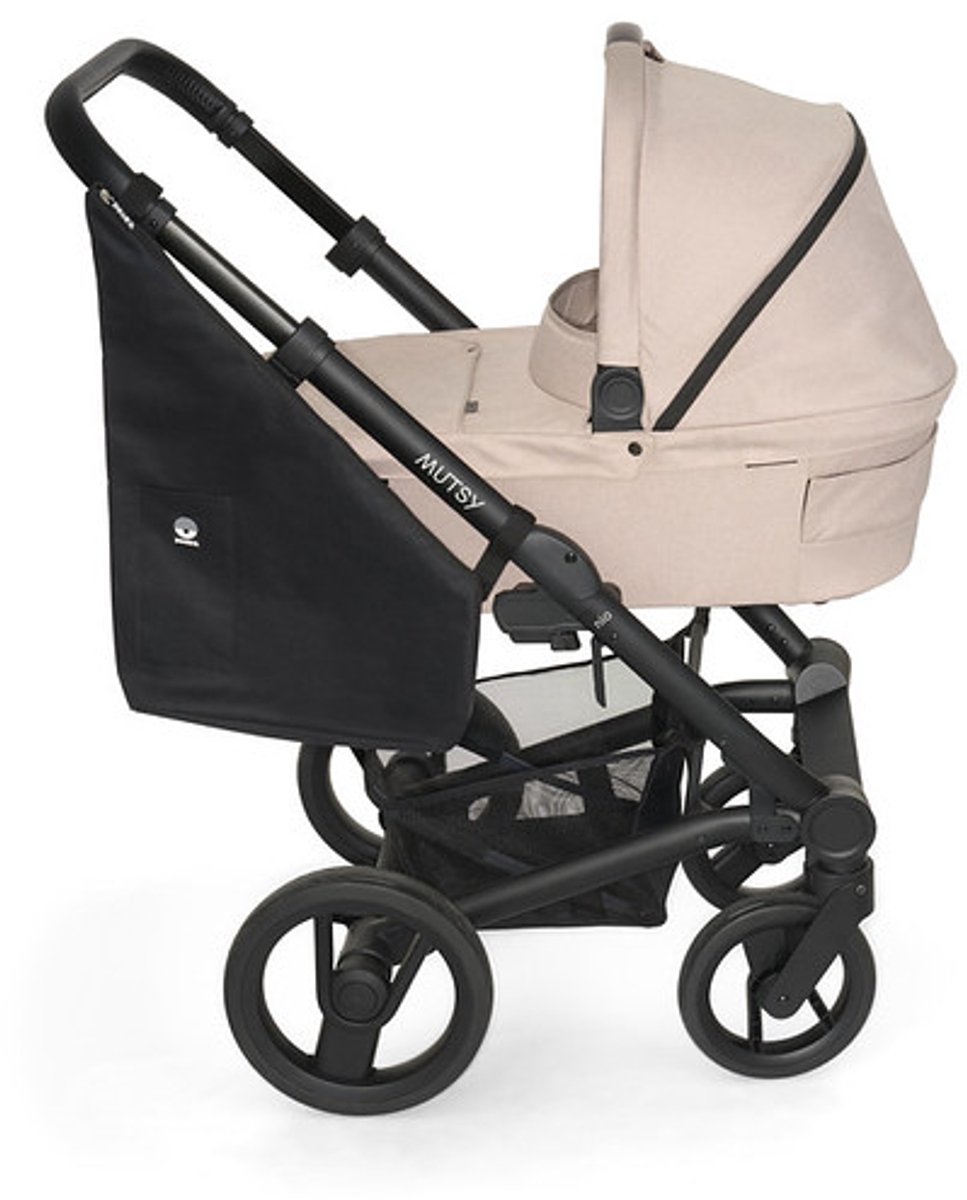 Dooky - Zij Tas Voor Kinderwagen en Buggy - Zwart - Met Rits Afsluitbaar