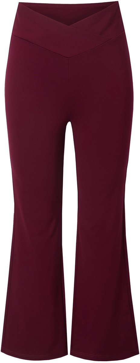 MIAMODA - Dames - Shapewear legging skinny fit uitlopend - Donker wijnrood - Maat 48
