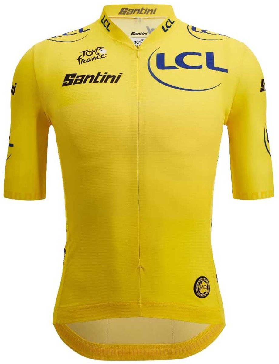 Santini Tour De France Official Yellow 2025 Korte Mouw Wielertrui Geel L Man