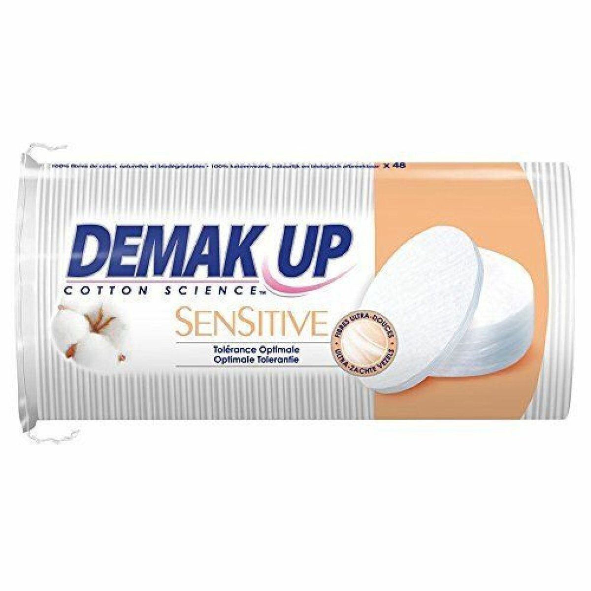 Demak Up Wattenpads Sensitive Ovaal - 3 x 48 stuks - Voordeelverpakking