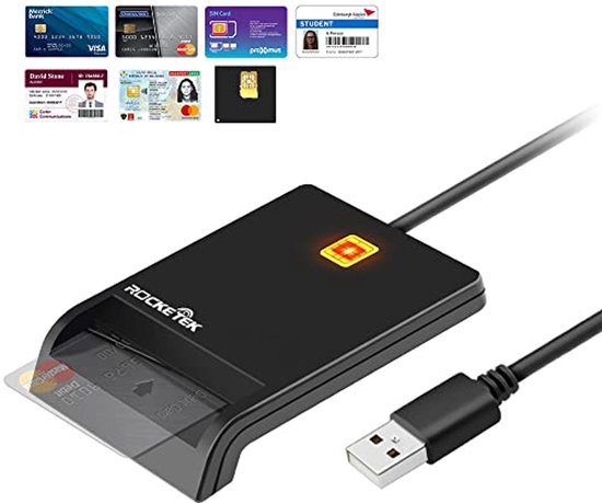 5-in-1 CFast Kaartlezer - USB Smart Card Lezer voor ID-Kaarten en ...