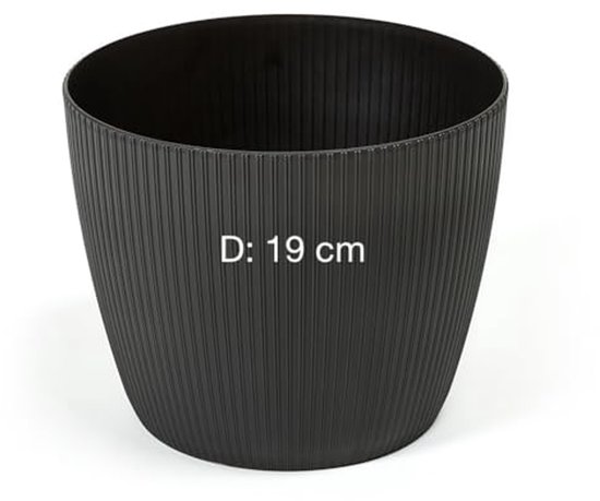 Gerimport Plantentrolley - multiroller - rond - bruin - 39 cm - Planten