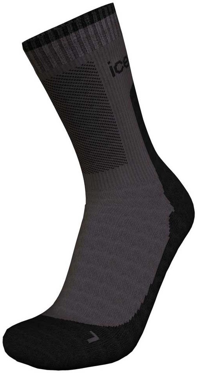 Sok Icebreaker Women Merino Hike+ Medium Crew Obsidian/ -Schoenmaat 41 43 Zwart