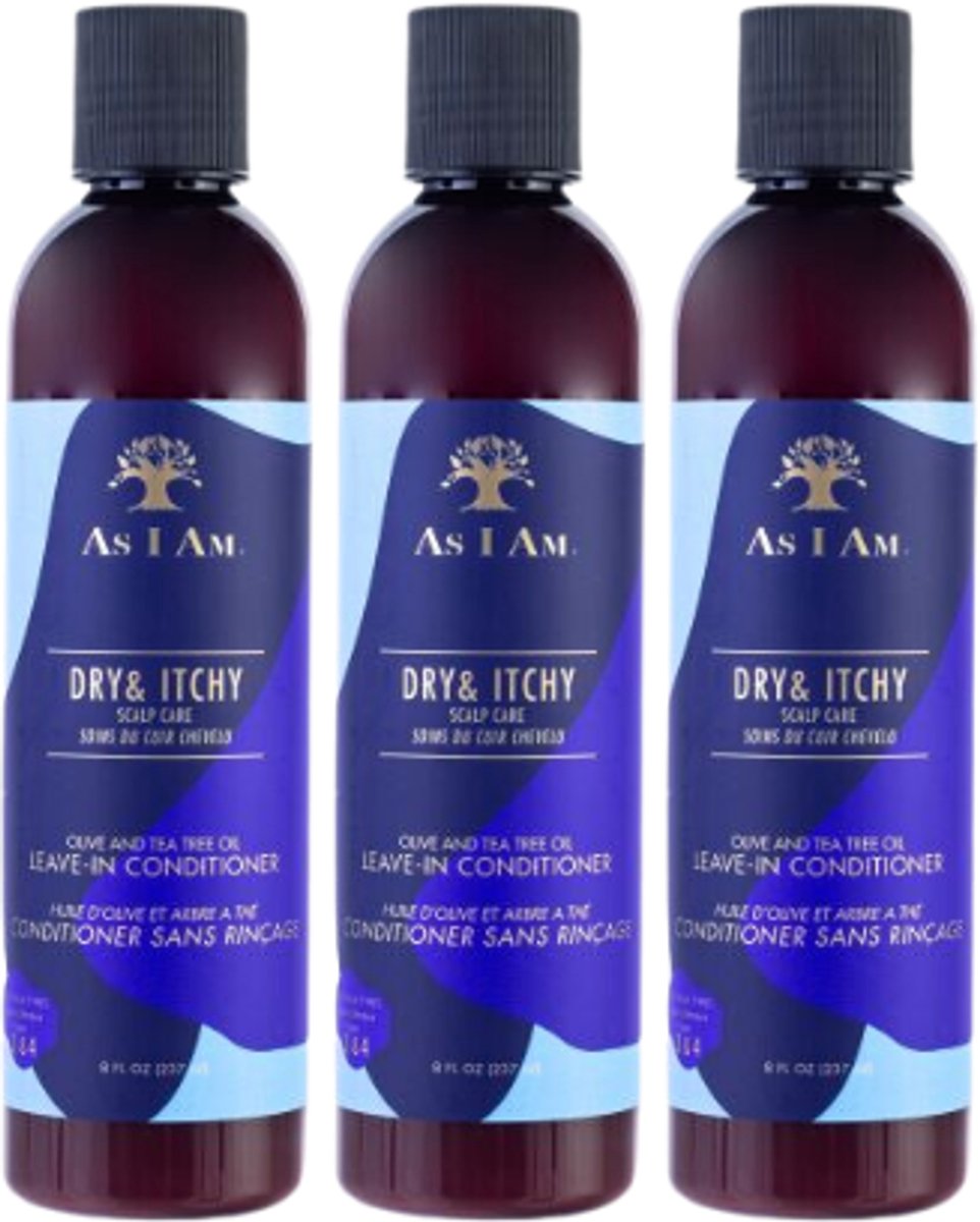 As I Am Dry & Itchy Leave-In Conditioner - 3x237ml
