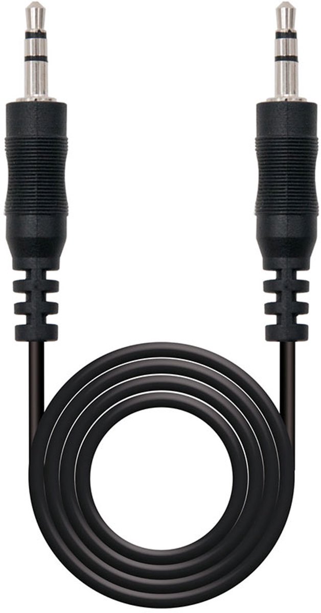 Audio Jack Cable (3.5mm) NANOCABLE 10.24.0103 (3 m) Black