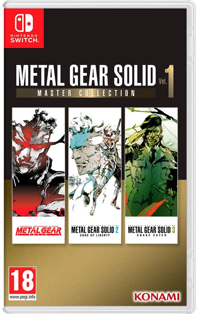 Nintendo Games Switch Metal Gear Solid Master Collection Vol 1 Transparant