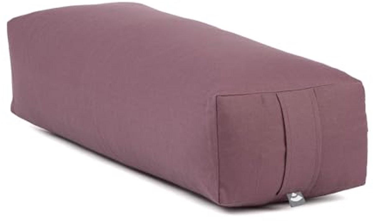Yoga Bolster Eco - Wasbare biologisch katoen yogarol met speltvulling - Ideaal voor yoga en meditatie