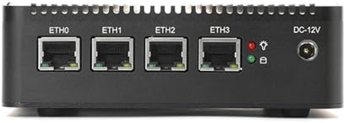 Quad Core Firewall Mini PC met 8GB RAM en 128GB SSD