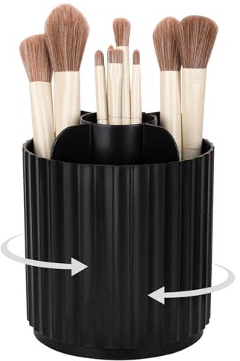 360° Roterende Make-up Borstelhouder Organizer - Cosmetica Opslag Beker voor Ijdelheid