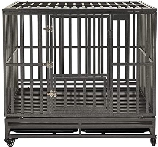 Bingopaw Heavy Duty hondenkrat 38 Inch sterke metalen huisdier kennel 3