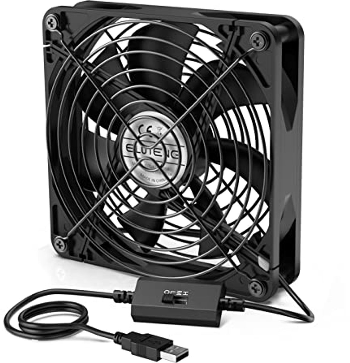 140 mm USB-ventilator met 3 snelheden voor pc, laptop, en meer