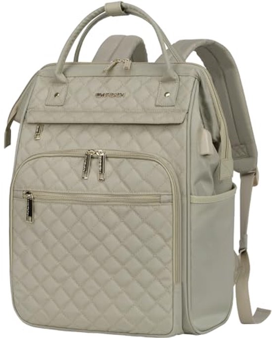 VNINE Laptoprugzak voor vrouwen 16 inch werktas met laptopvak grote VNINE Laptoprugzak voor vrouwen 16 inch werktas met laptopvak grote