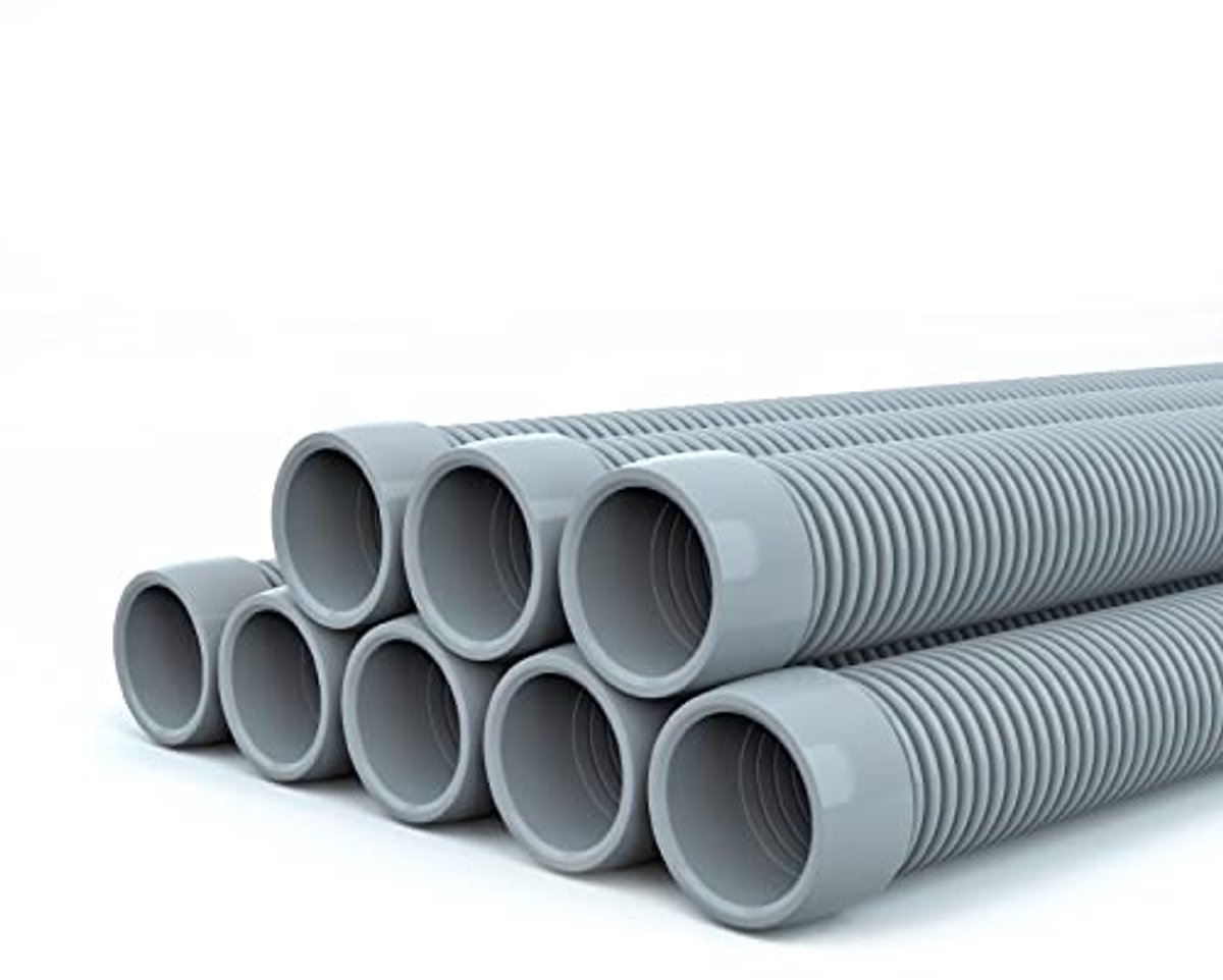 Professionele zwembadstofzuigerslang - 1,5 inch, 8 stuks voor automatische zwembadreinigers