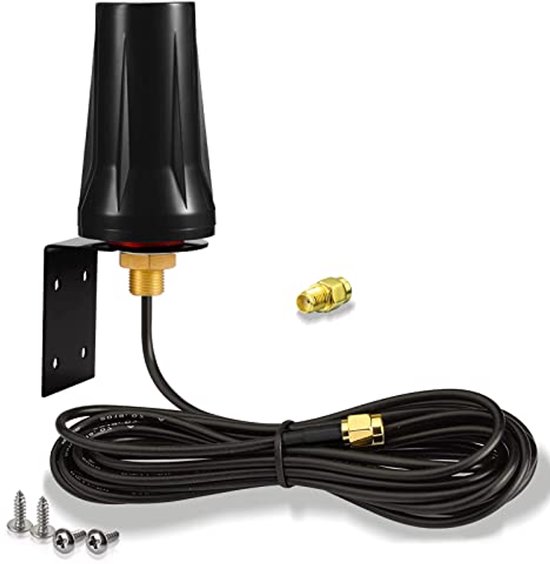 ZHITING 4G LTE antenne outdoor externe mimo omnidirectionele 698-2700 MHz SMA stekker met CRC9 TS9 adapter,LTE Omni-directionele SMA-antenne voor Router Mobiele Hotspot Draadloze Thuistelefoon