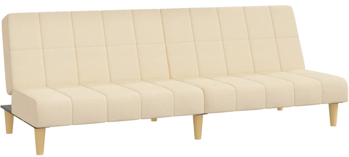 Slaapbank - Uitklapbaar - Slaapstoel - Logeerbed - Zetelbed - Slaapfauteuil - Vouwbed - 2 persoons - Zeer comfortabel - Crème