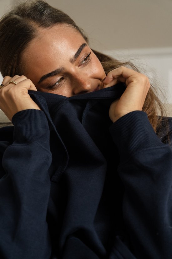 Sweat à capuche essentiel - Bleu marine