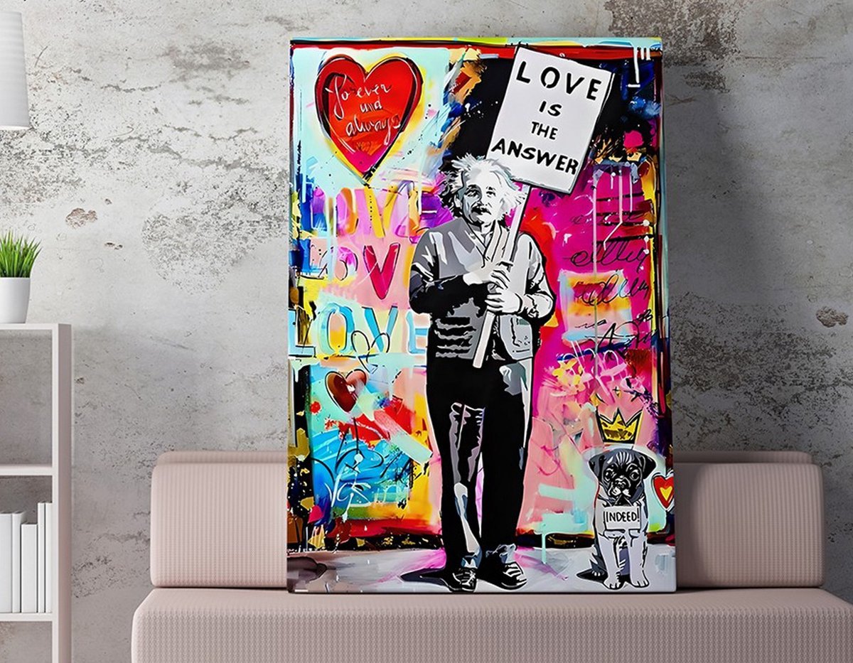 Asir - Decoratief Canvas Schilderij - Veelkleurig 50 x 70 cm