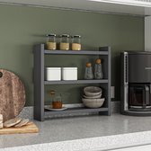 VEDECASA 2 stapelbare, uitbreidbare hoekkruidenrekken voor keukenwerkblad en pantry-organizer, rustiek, bruin houten rek voor desktopopslag VEDECASA 2 stapelbare, uitbreidbare hoekkruidenrekken voor keukenwerkblad en pantry-organizer, rustiek, bruin houten rek voor desktopopslag