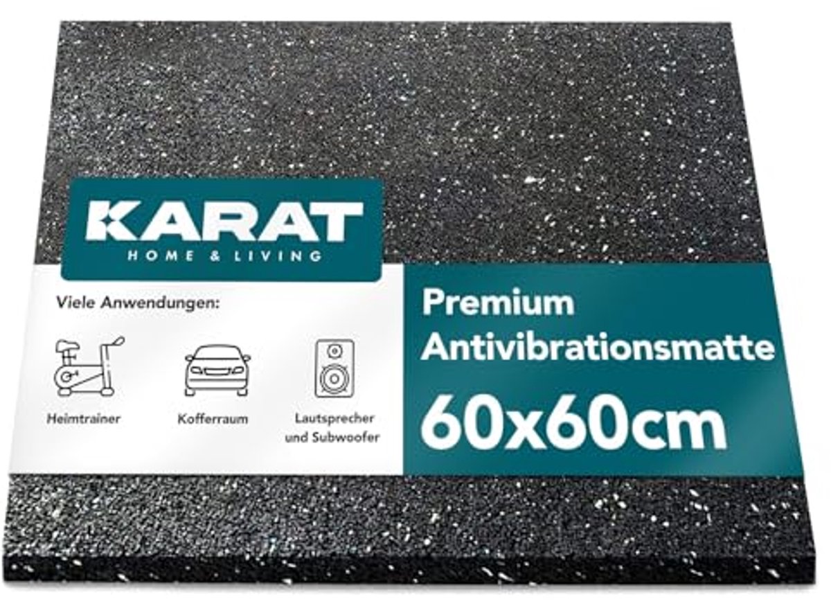 Anti-vibratie mat voor wasmachine en droger, geluidsisolatie, 60 x 60 cm