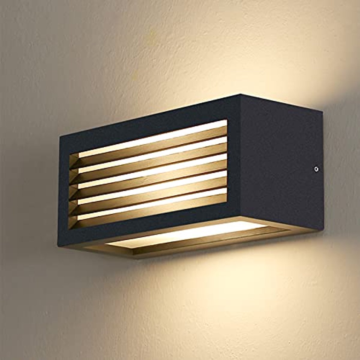 Moderne Waterdichte Wandlamp voor Buiten - Aluminium Up & Down Licht - IP54 Antracietgrijs