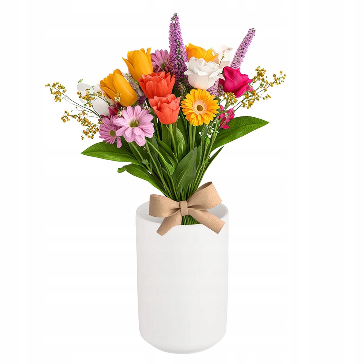 Altom Design Keramische Vaas Grijs 15 cm - Stijlvol & Minimalistisch