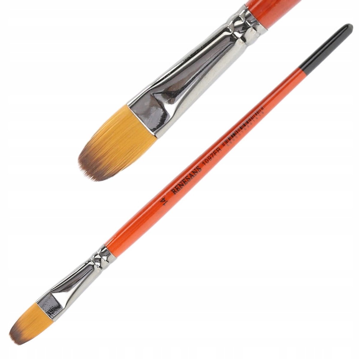 Renesans Penseel 1097FR 14 Kattenpoot Oranje Synthetisch